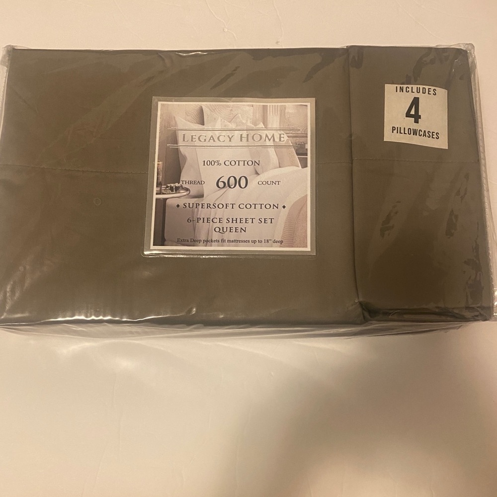 Legacy Home Six piece Sheet set